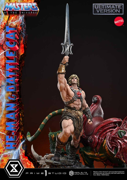 Prime 1 Studio Masters of the Universe - He-Man & Battle Cat (Ultimate Version) 1/4 Statue