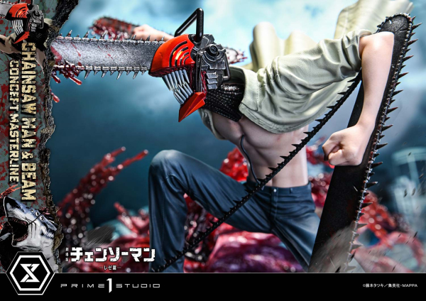 Prime 1 Studio Chainsaw Man – The Movie: Reze Arc CHAINSAW MAN & BEAM 1/6 Statue