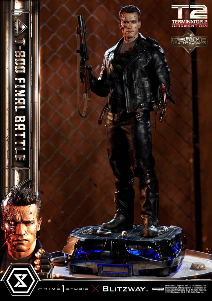 Prime 1 Studio Terminator 2: Judgment Day T-800 Final Battle (DX-Bonus Version) 1/3 Statue