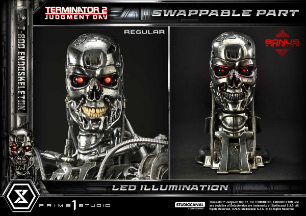 Prime 1 Studio Terminator 2: Judgment Day T-800 Endoskeleton (DX-Bonus Version) 1/3 Statue