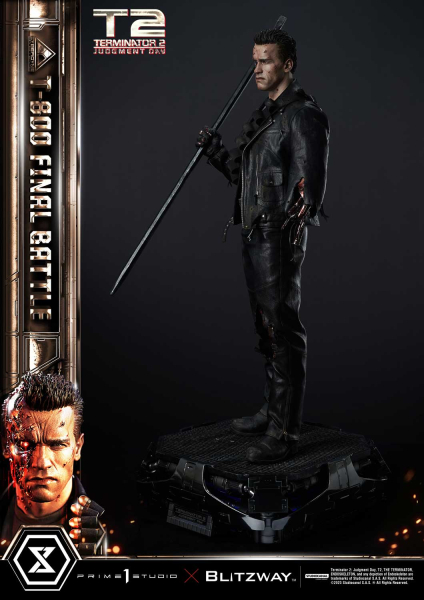 Prime 1 Studio Terminator 2: Judgment Day T-800 Final Battle (DX-Bonus Version) 1/3 Statue