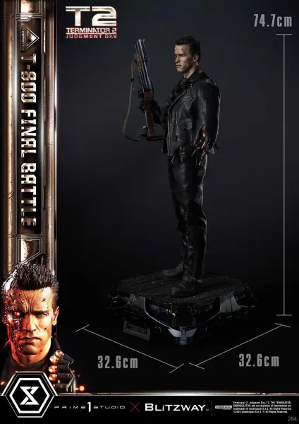Prime 1 Studio Terminator 2: Judgment Day T-800 Final Battle (DX-Bonus Version) 1/3 Statue