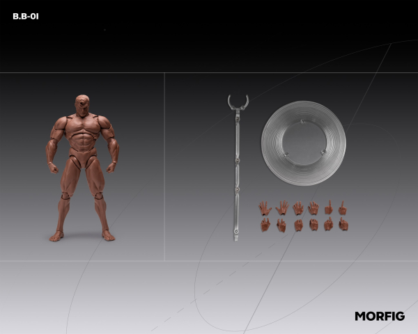 INARTOne12 MORFIG - Blank Male Body 1/12 Action Figure