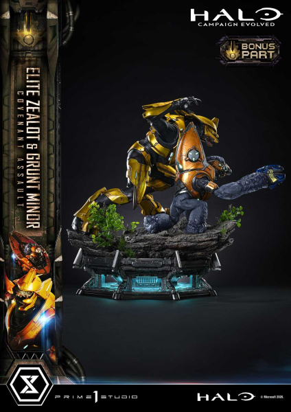 Prime 1 Studio Halo: Campaign Evolved - Elite Zealot & Grunt Minor (Bonus Version) 1/4 Statue