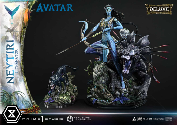 Prime 1 Studio Avatar (Movie) - Neytiri & Thanator (Deluxe Version) 1/4 Statue
