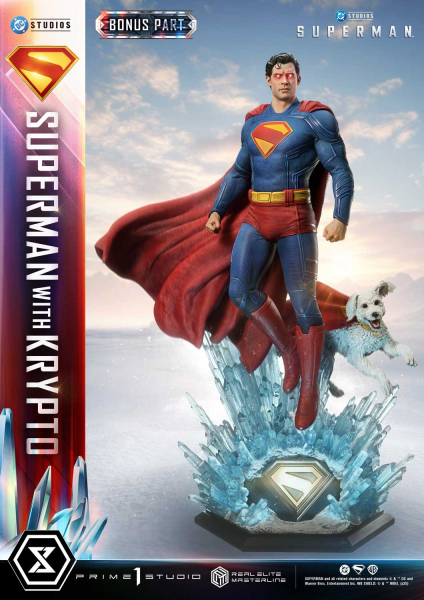 Prime 1 Studio Superman 2025 - Superman with Krypto (Bonus Version) 1/3 Statue