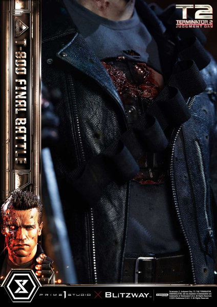 Prime 1 Studio Terminator 2: Judgment Day T-800 Final Battle (DX-Bonus Version) 1/3 Statue