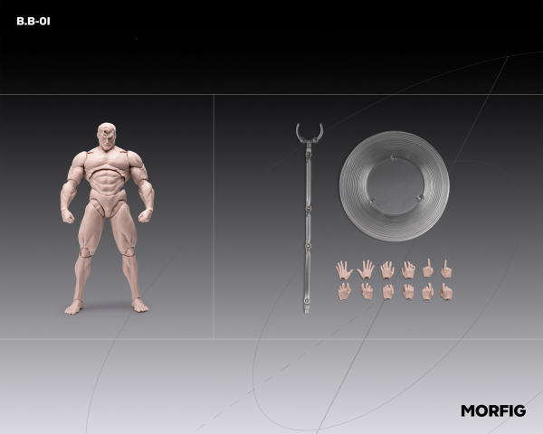 INARTOne12 MORFIG - Blank Male Body 1/12 Action Figure
