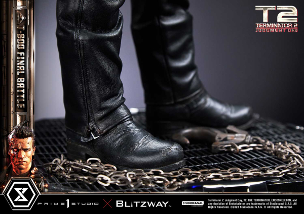 Prime 1 Studio Terminator 2: Judgment Day T-800 Final Battle (DX-Bonus Version) 1/3 Statue