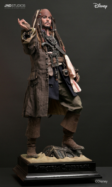 JND Studios Jack Sparrow of the Pirates of the Caribbean 1/3 Statue