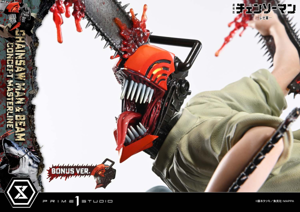 Prime 1 Studio Chainsaw Man – The Movie: Reze Arc CHAINSAW MAN & BEAM (Bonus Version) 1/6 Statue
