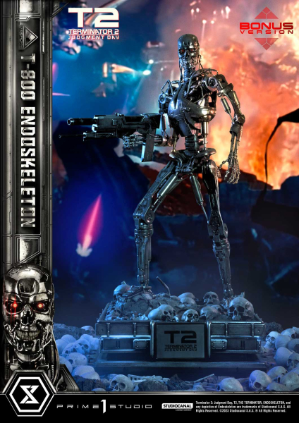 Prime 1 Studio Terminator 2: Judgment Day T-800 Endoskeleton (DX-Bonus Version) 1/3 Statue