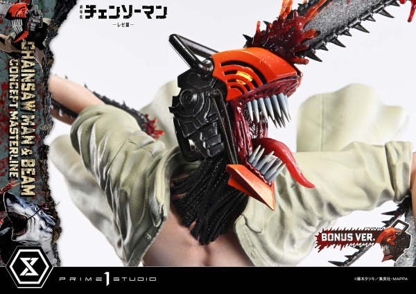 Prime 1 Studio Chainsaw Man – The Movie: Reze Arc CHAINSAW MAN & BEAM (Bonus Version) 1/6 Statue