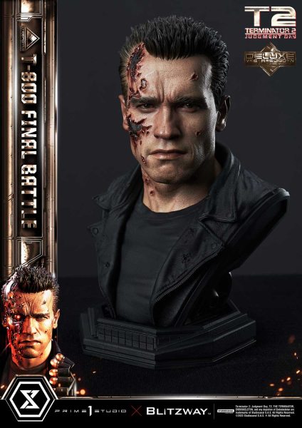 Prime 1 Studio Terminator 2: Judgment Day T-800 Final Battle (DX-Bonus Version) 1/3 Statue