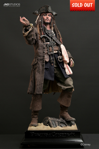 JND Studios Jack Sparrow of the Pirates of the Caribbean 1/3 Statue