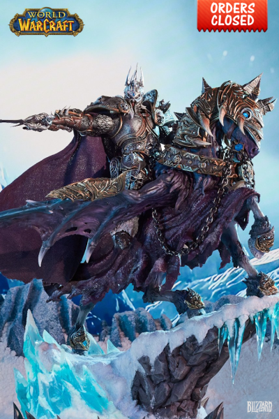 HEX Collectibles World of Warcraft - The Lich King & Invincible Premium Statue