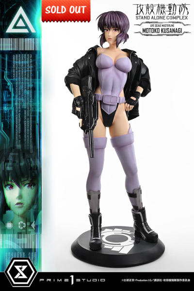 Prime 1 Studio Ghost in the Shell Stand Alone Complex - Motoko Kusanagi 1/1 Life-Size Figure
