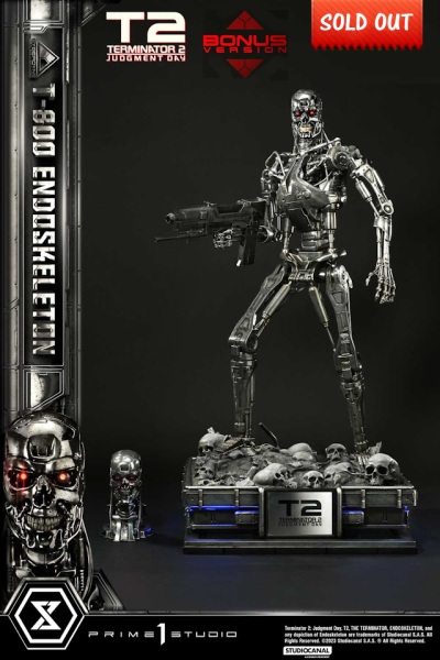 Prime 1 Studio Terminator 2: Judgment Day T-800 Endoskeleton (DX-Bonus Version) 1/3 Statue